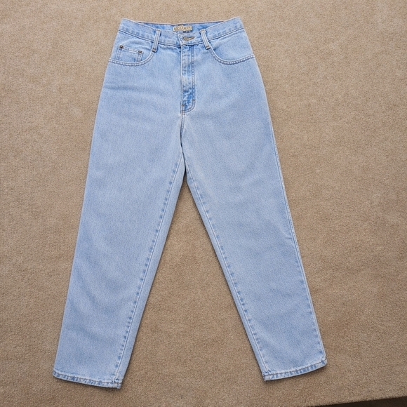 County Seat Denim - Vintage County Seat High Rise Relaxed Mom Jeans 5/6S Light Wash Y2K Baggy USA